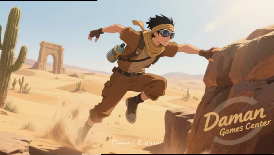 Amit - Desert Runner character in Punjabi turban with Desert Runner watermark